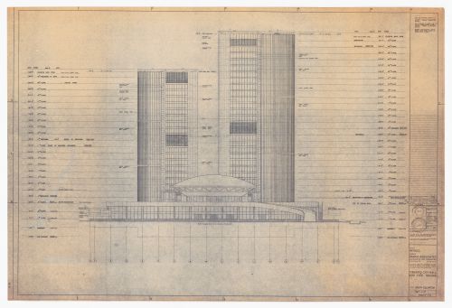South elevation for Toronto City Hall and Civic Square, Toronto