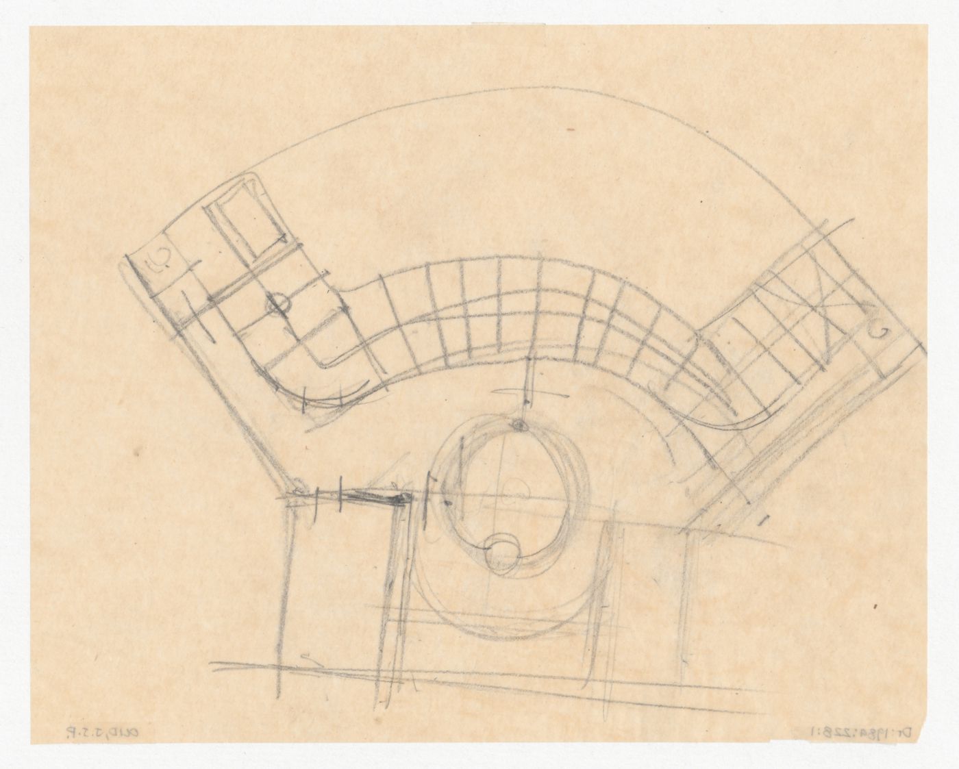 Sketch plan for a city hall for the reconstruction of the Hofplein (city centre), Rotterdam, Netherlands