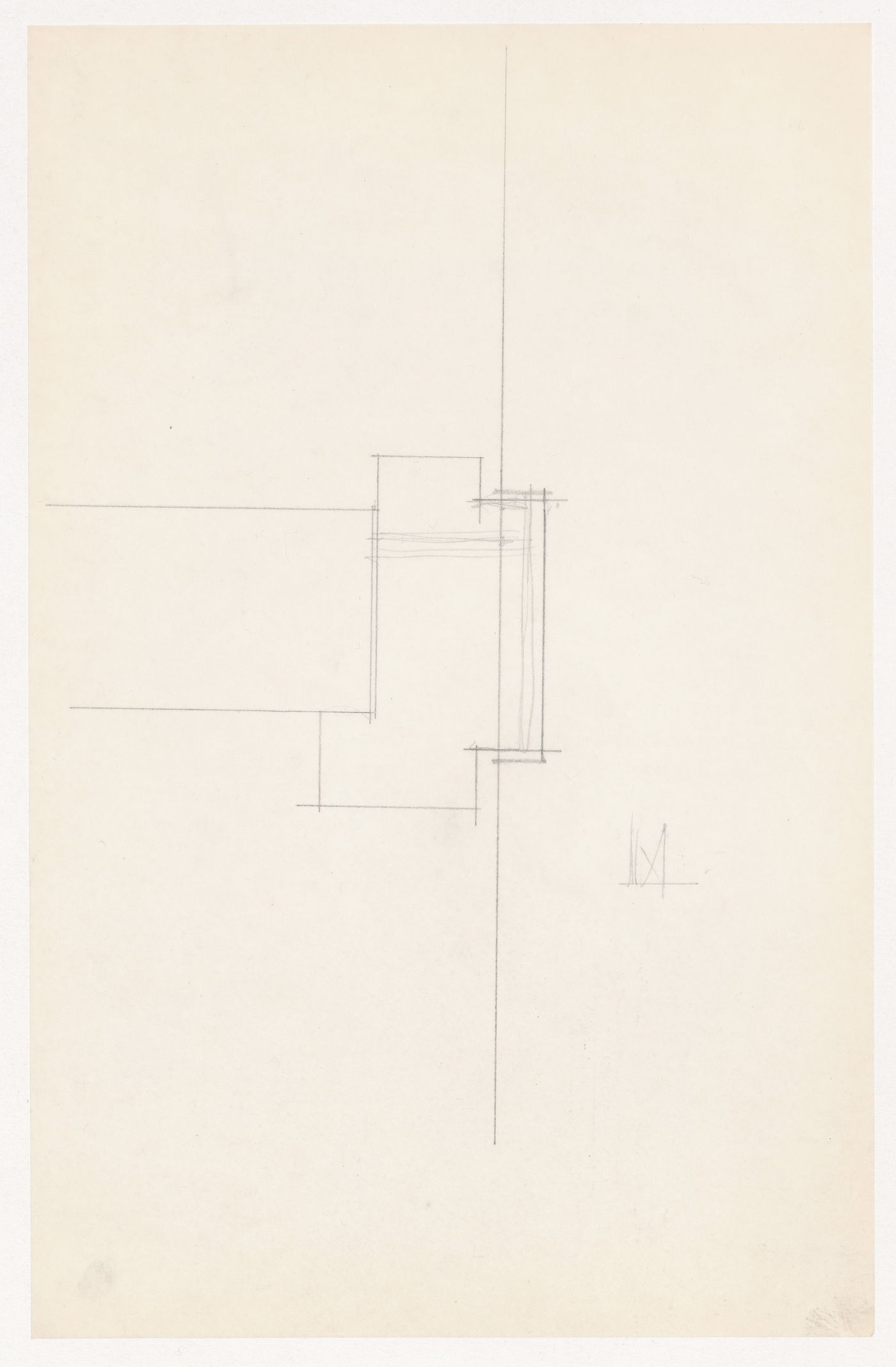 Sectional detail for the Metallurgy Building, Illinois Institute of Technology, Chicago