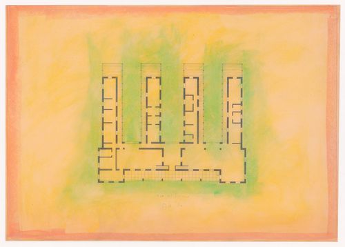 Plan for Casa Bay, Borgo Ticino, Italy