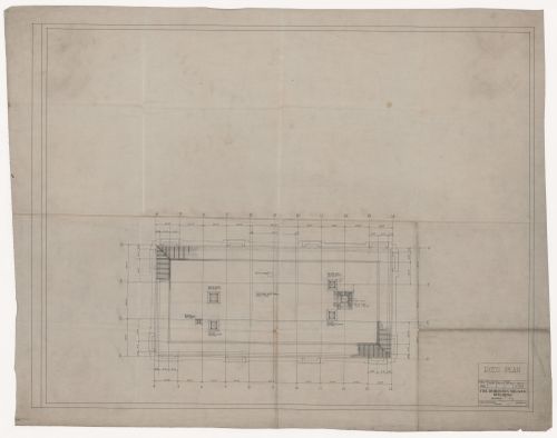 Roof plan for Dominion Square Building, Montreal, Québec