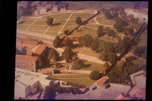 Exterior view of Centro Galego de Arte Contemporânea and surrounding area, Santiago de Compostela, Spain