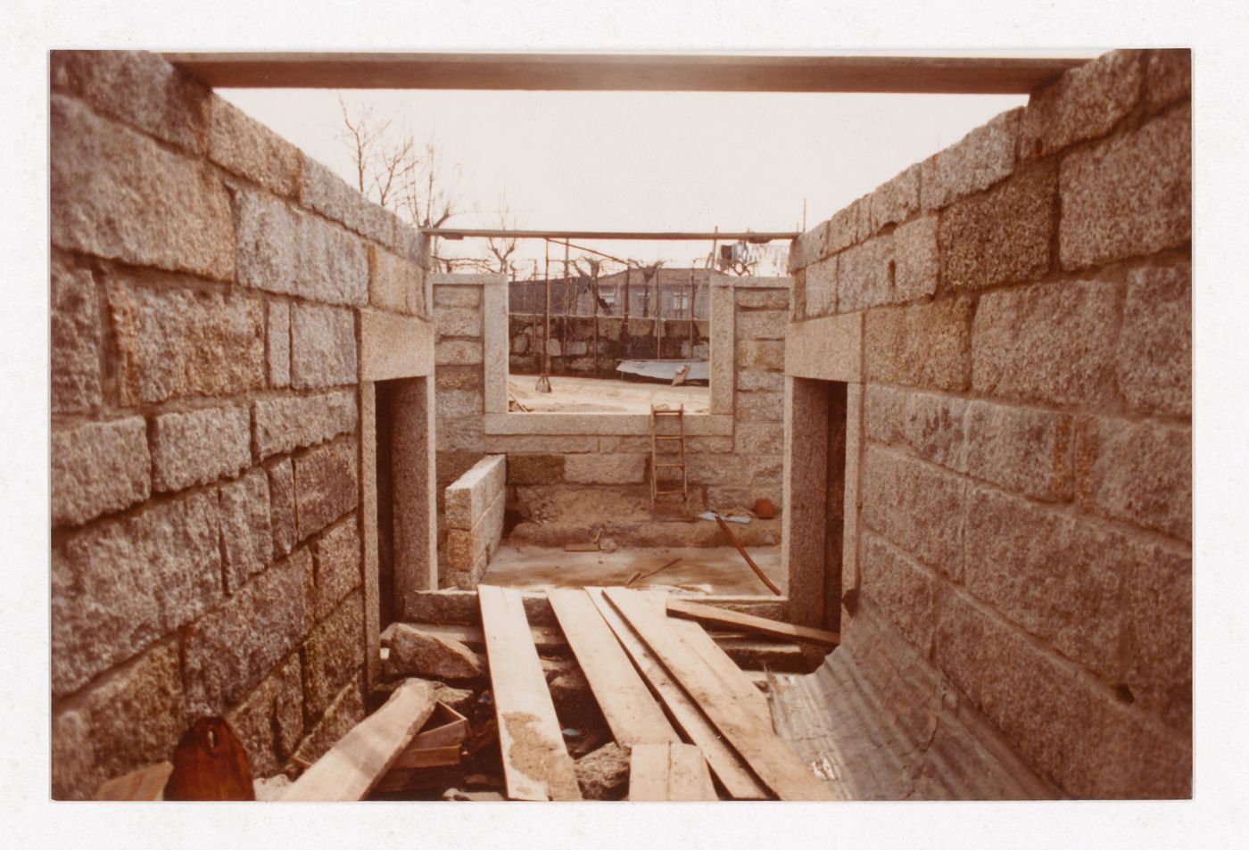 View of construction of Casa J. M. Teixeira, Quinta do Forno, Briteiros - Guimarães, Portugal