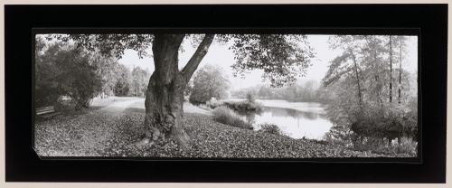 Panorama Brooklyn side, Muddy River Improvement, Muddy River, Boston, Massachusetts