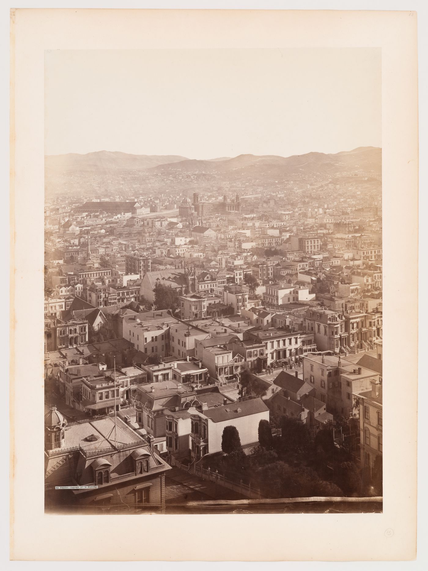 Section 13 of 13 of Panorama of San Francisco from California Street Hill, San Francisco, California