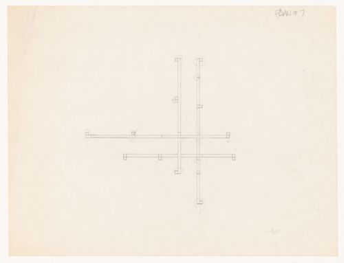 Sketch plan for House VI, Cornwall, Connecticut
