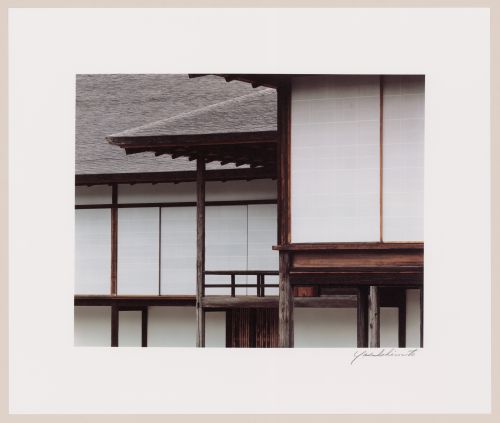 Middle Shoin, right, and the New Goten, left, viewed from the east, Broad Veranda of the Music Suite in the middle