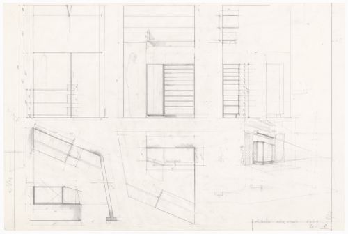Sections and sketches for Casa De Paolini, Milan, Italy
