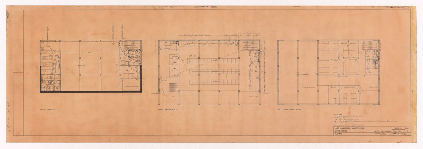 Floor plans for Cooperativa Unicoope Domus/Pasteleira, Porto, Portugal