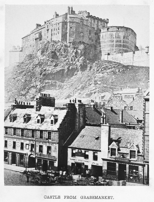 Plate from album ''Picturesque "Bits" from Old Edingurgh''