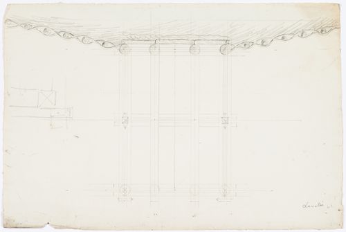 Plan for a bridge, Domaine de La Vallée