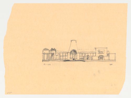 South elevation fo the Brooklyn Museum master plan, fourth phase