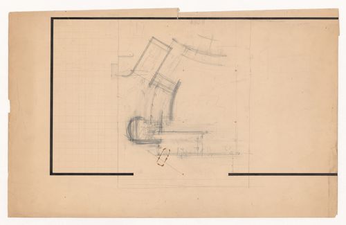 Plan for a Court House with curved elements