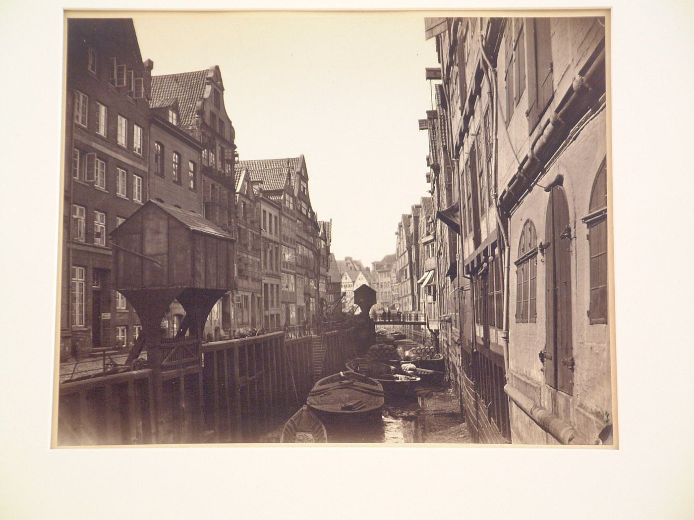 Canal residential area, Hamburg, West Germany