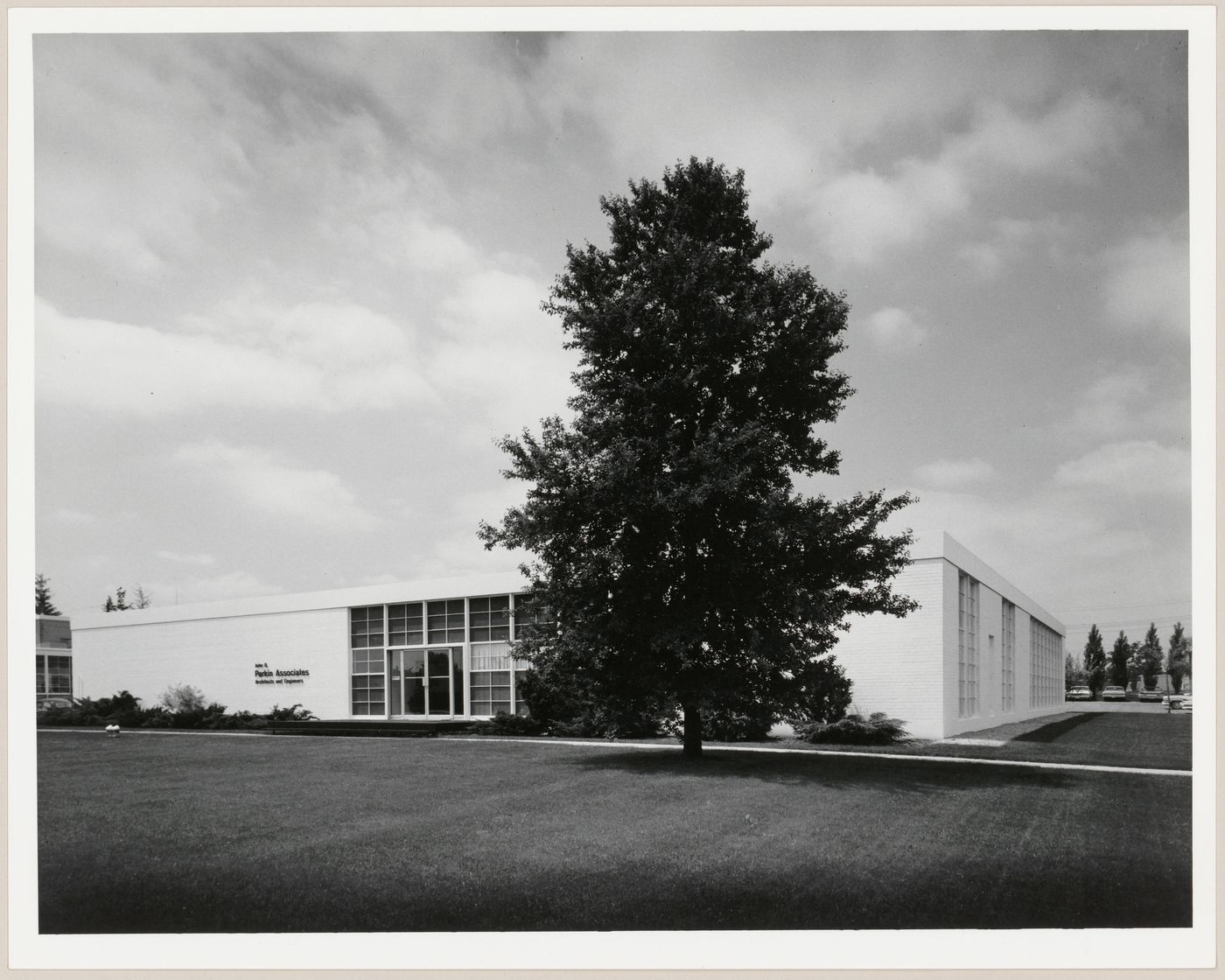 Exterior view of John B. Parkin Associates office building at 1500 Don Mills Road