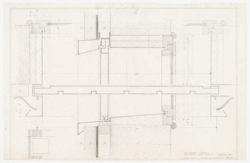 Drawings of the doors for Casa Ferrario, Osmate, Italy