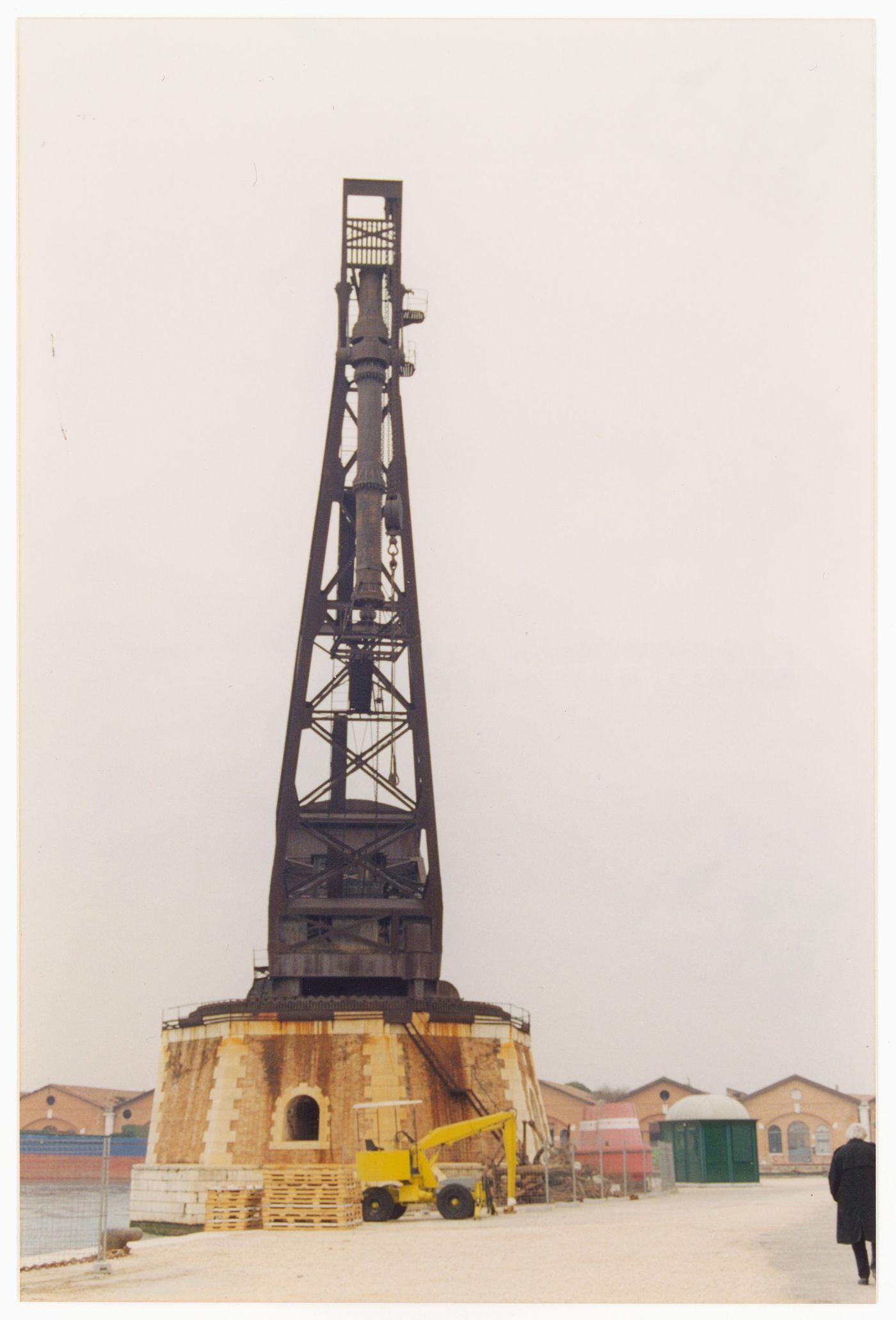 Photograph of a site for the exhibition on James Wines at the Venice Biennale