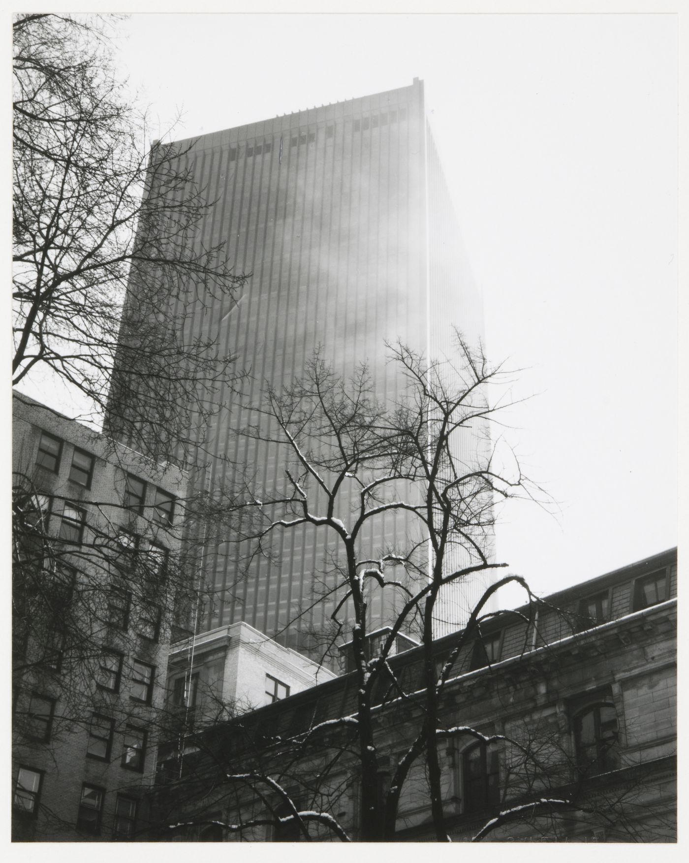 View of Boston Company building with Old City Hall in foreground, Boston, Massachusetts, United States