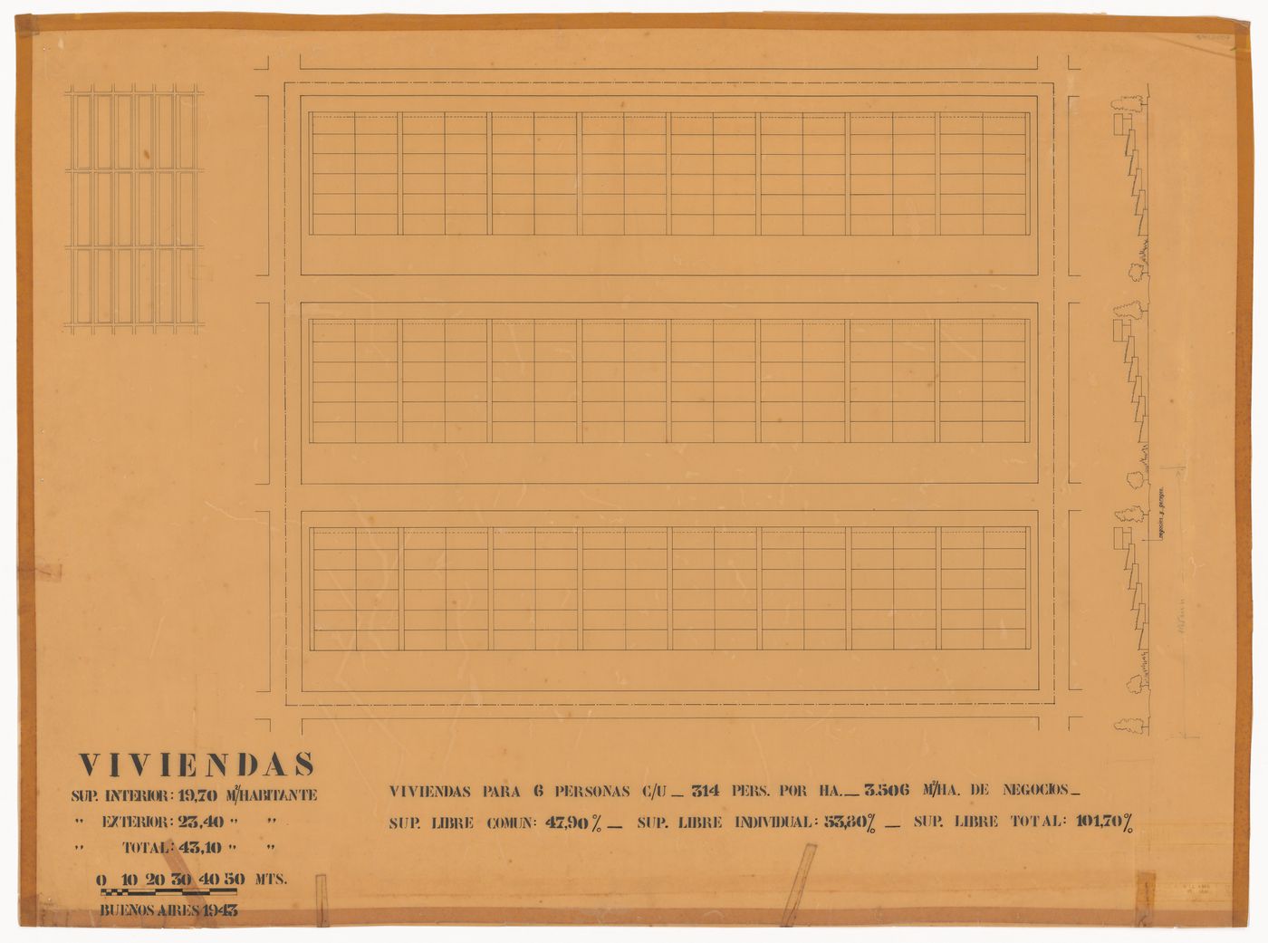 Plan for Viviendas en el espacio, Buenos Aires, Argentina