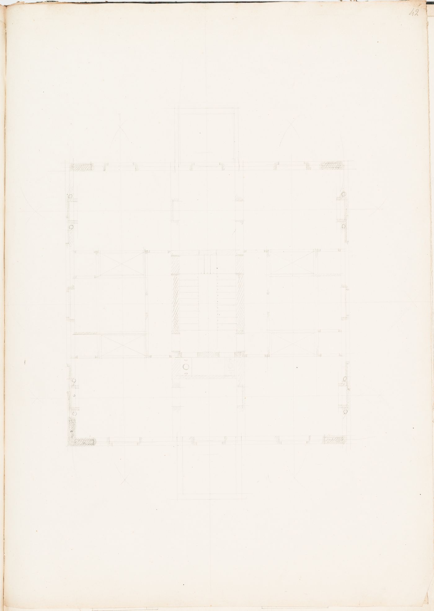 Plan for a country house, probably for the first floor