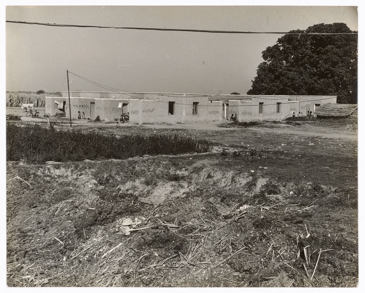 Photograph of Indian village likely near Chandigarh, India