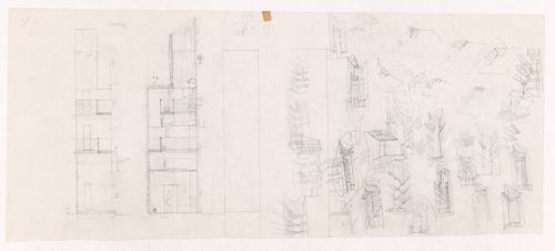 Sketch elevations for Parcelas 191 e 192, Porto, Portugal