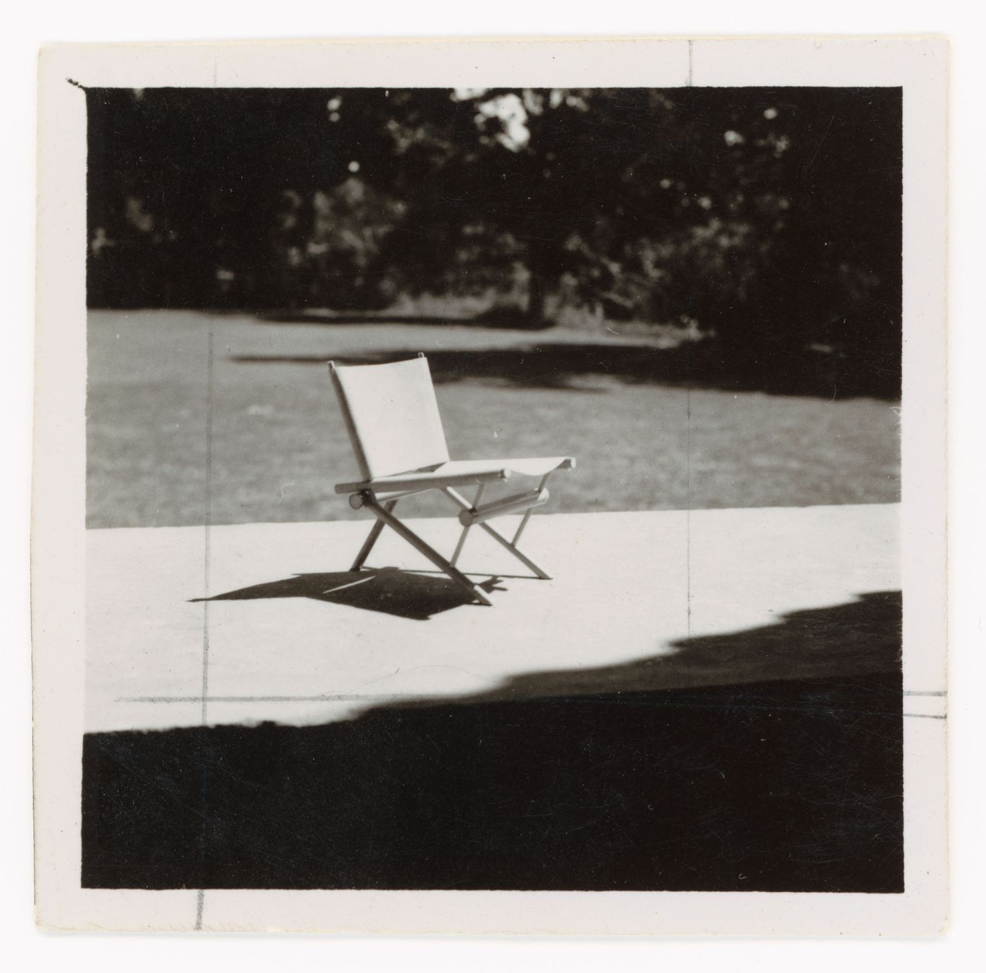 View of a chair possibly designed by Pierre Jeanneret, Chandigarh, India