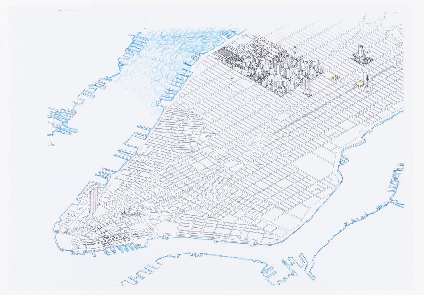 Axonometric of Manhattan for IFPRI