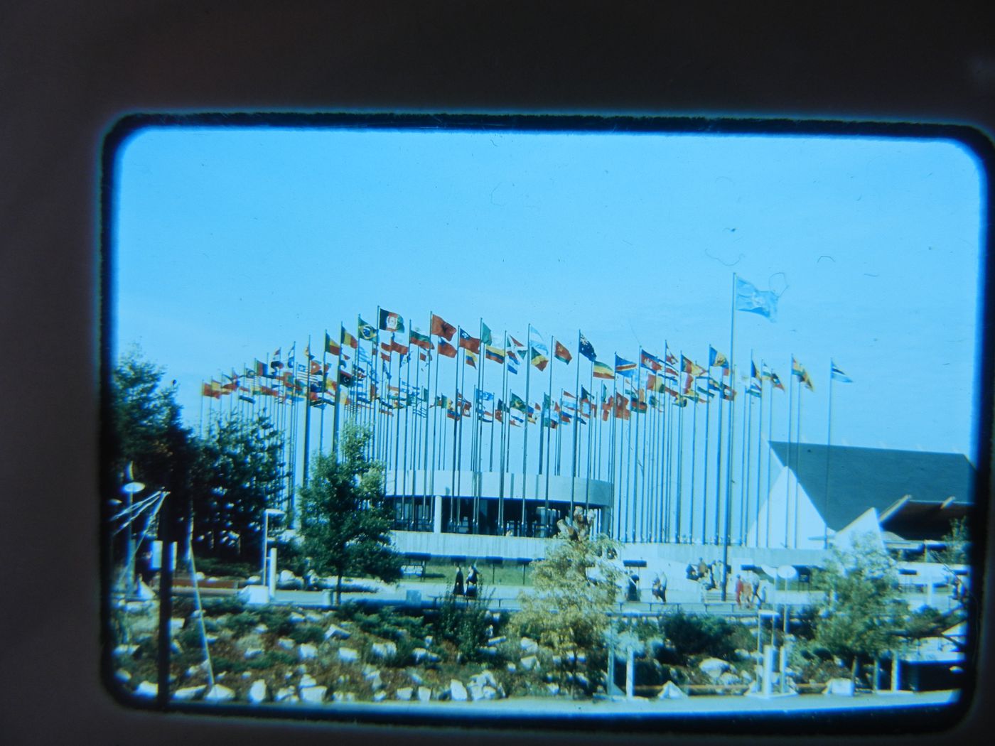 View of the Pavilion on the United Nations, Expo 67, Montréal, Québec