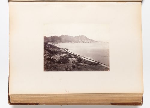 Panoramic view of Hong Kong (now Hong Kong, China) and Hong Kong harbour