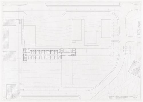 Fourth floor plan for Faculdade de Ciências da Informação, Santiago de Compostela, Spain