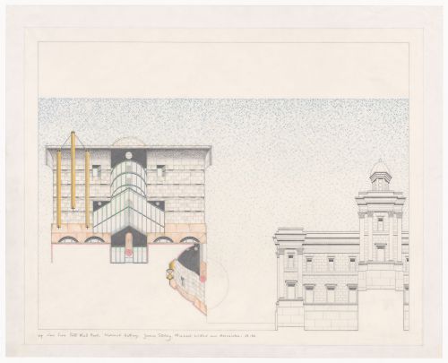Axonometric for National Gallery Addition Competition, London, United Kingdom