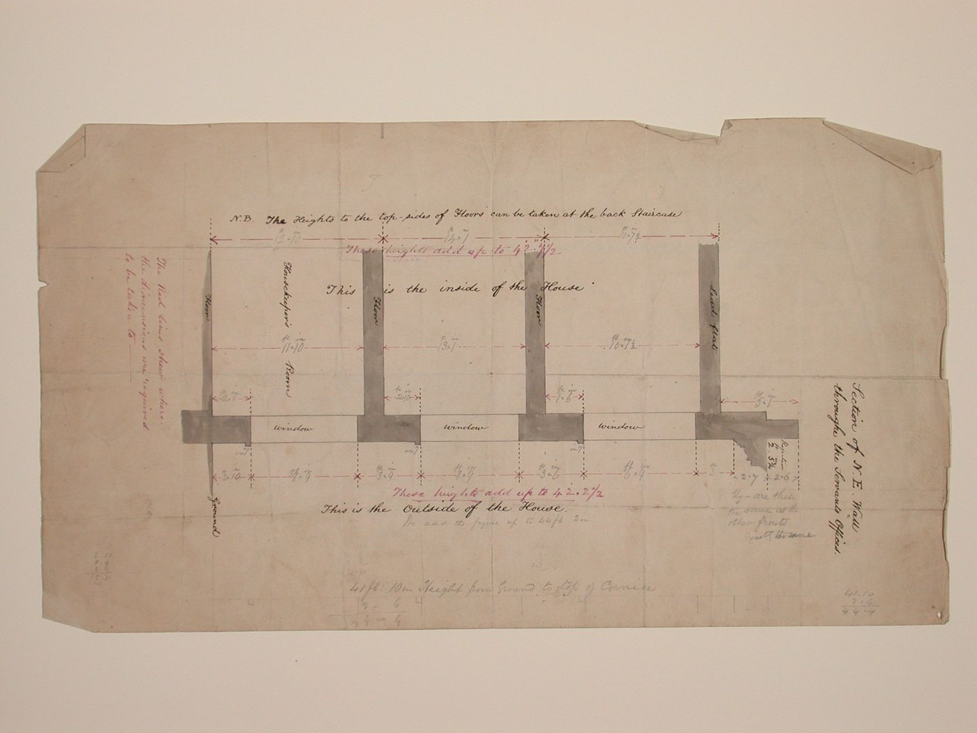 Partial plan of a house