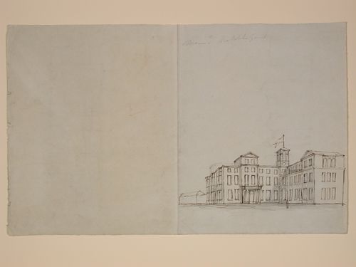 Perspective of a 3-storey house (?)