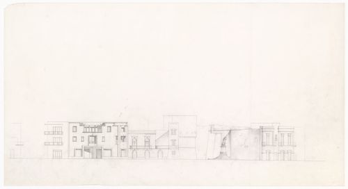 Perspective sketch for Casa sul Lungomare, Otranto, Italy