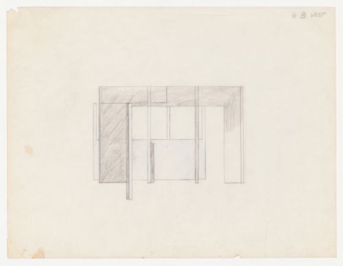 Sketch elevation for House VI, Cornwall, Connecticut