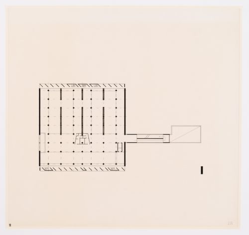 Floor plan for the Museum of Knowledge, in Sector 1, in Chandigarh, India