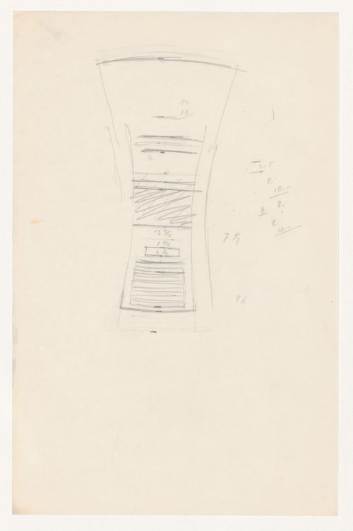 Sketch plan for an auditorium for Illinois Institute of Technology