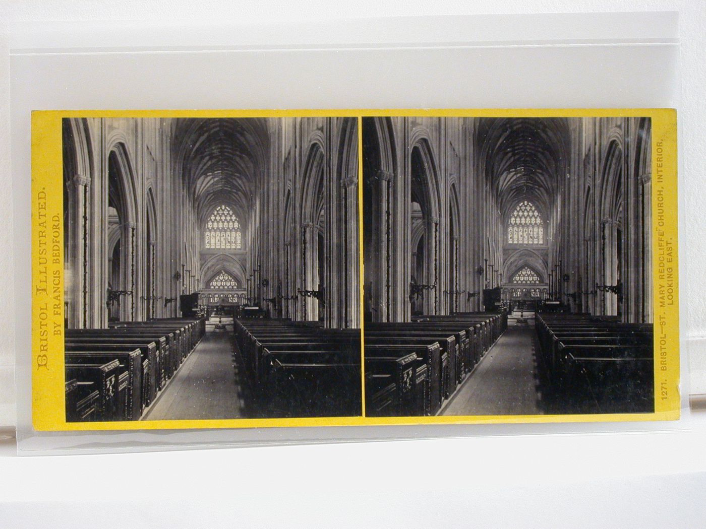 Bristol Illustrated. Bristol - St. Mary Redcliffe Church. Interior looking east [from the west]