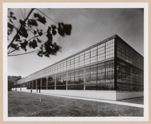 View of the principal façade of the Manufacturing Building, General Motors Corporation Argonaut Realty division Diesel Engine Assembly Plant, Redford, Michigan