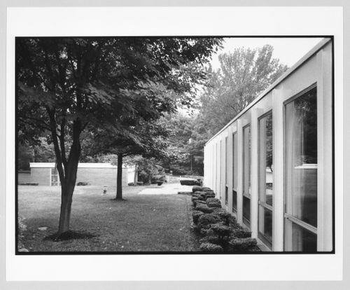 Exterior view of Greenwald House and garden, Westport, Connecticut, United States