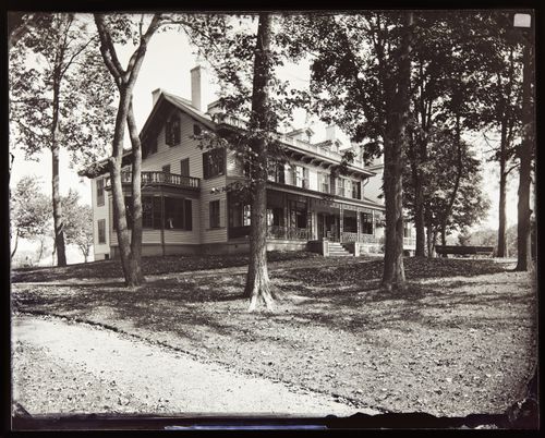 View of the Haight mansion (now demolished) at Main Street, Goshen, New York, United States of America