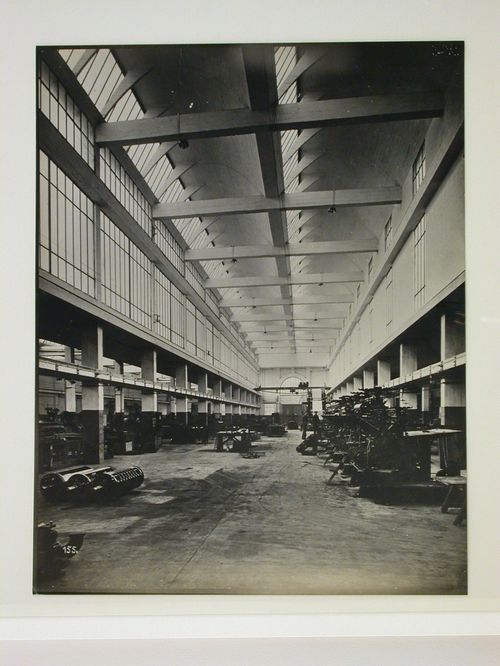 Interior view of a factory in Montataire, France