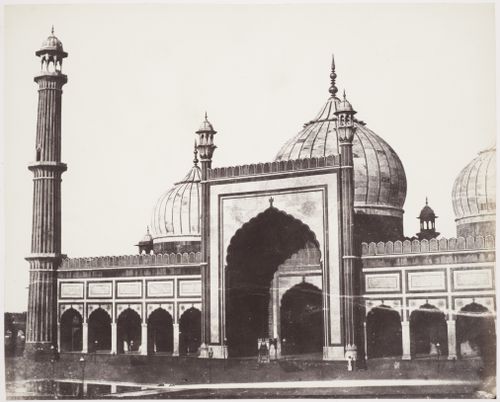 View of the Jami Masjid, Delhi (now Delhi Union Territory), India
