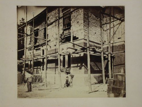 Partial view of Voelas Hall under construction, Pentrefoelas, Denbighshire, Wales