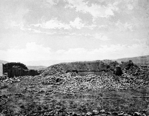 View of an archeological site near the Dead Sea, Israel