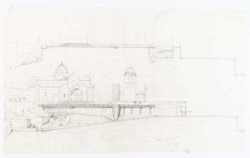 Sections for Progetto di sistemazione, Sperone del Guasco, Ancona, Italy