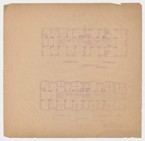 Monadnock and Kearsarge Buildings, Chicago: Second and third floor plans