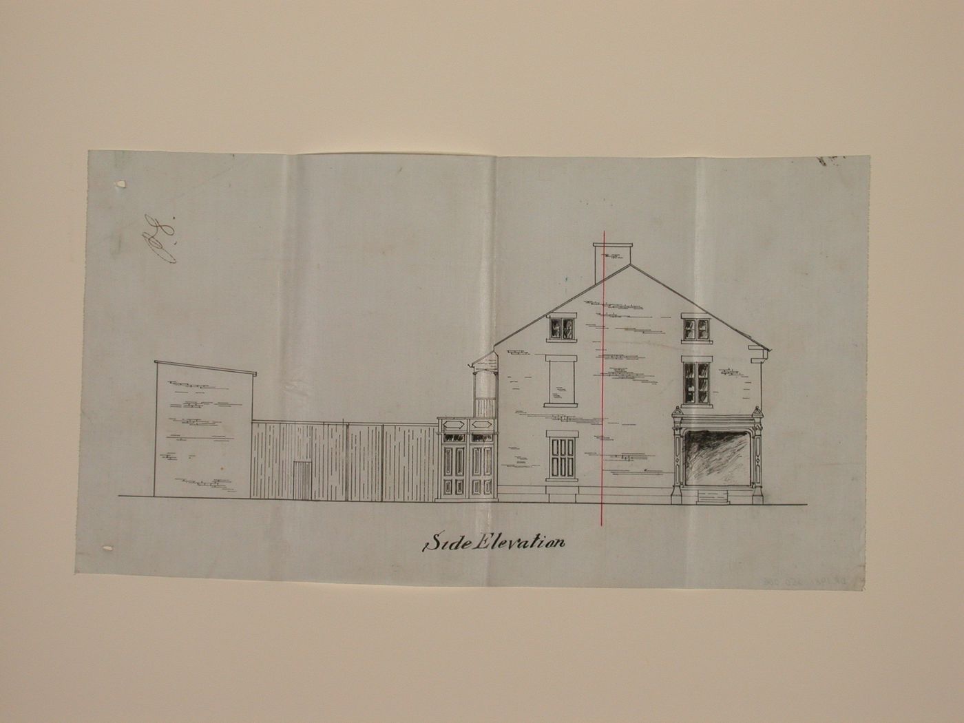 House for David Edwards - sideelevation