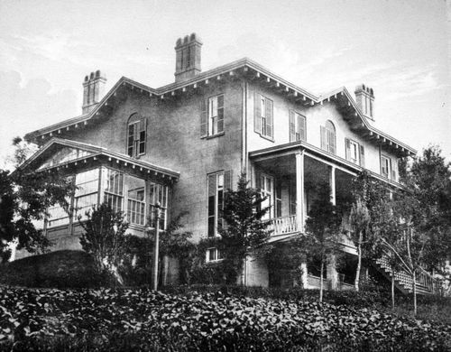 Plate from album ''Villas on the Hudson. A Collection of Photolithographs of Thirty-one Country Residences''